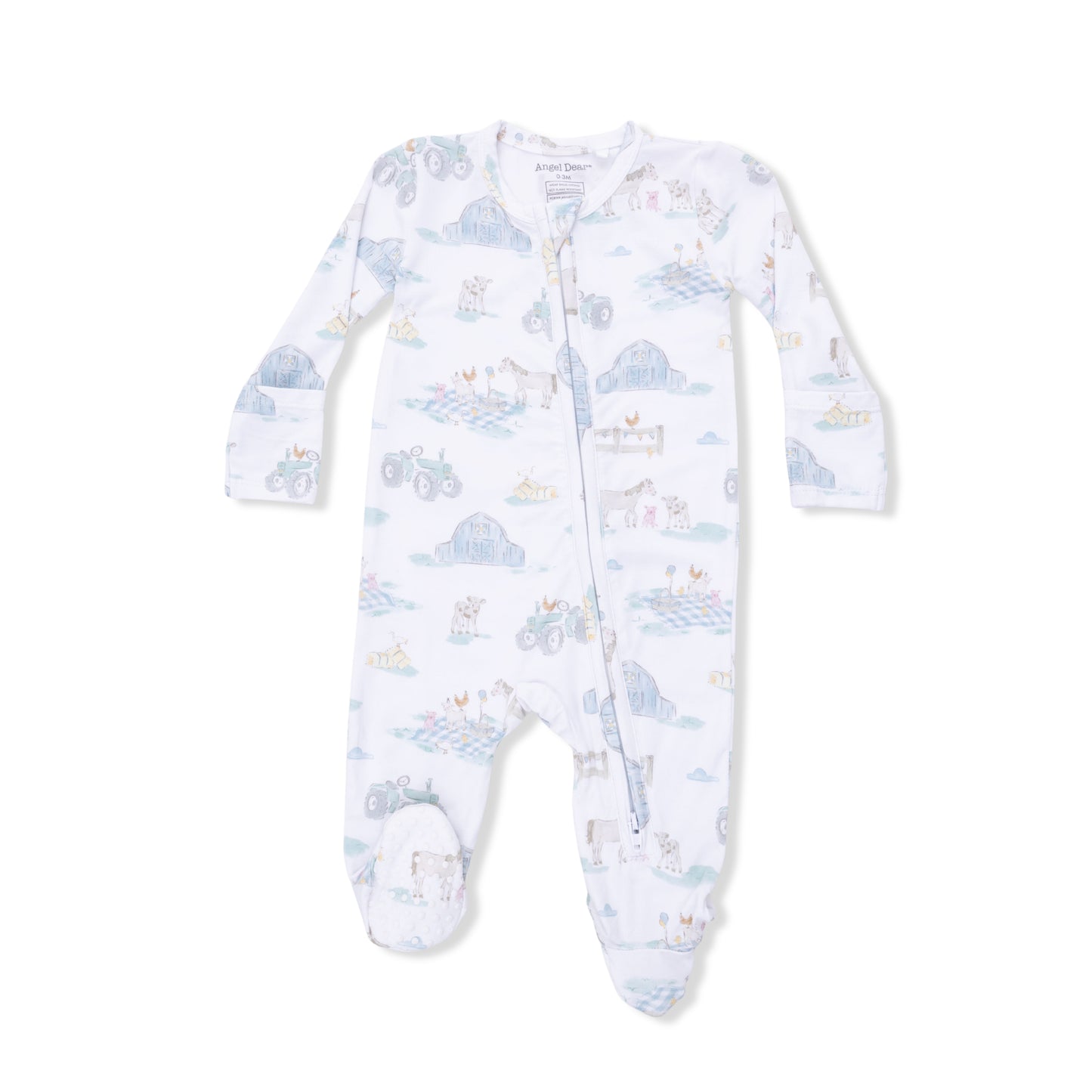 Farm Animal Party 2 Way Zipper Romper
