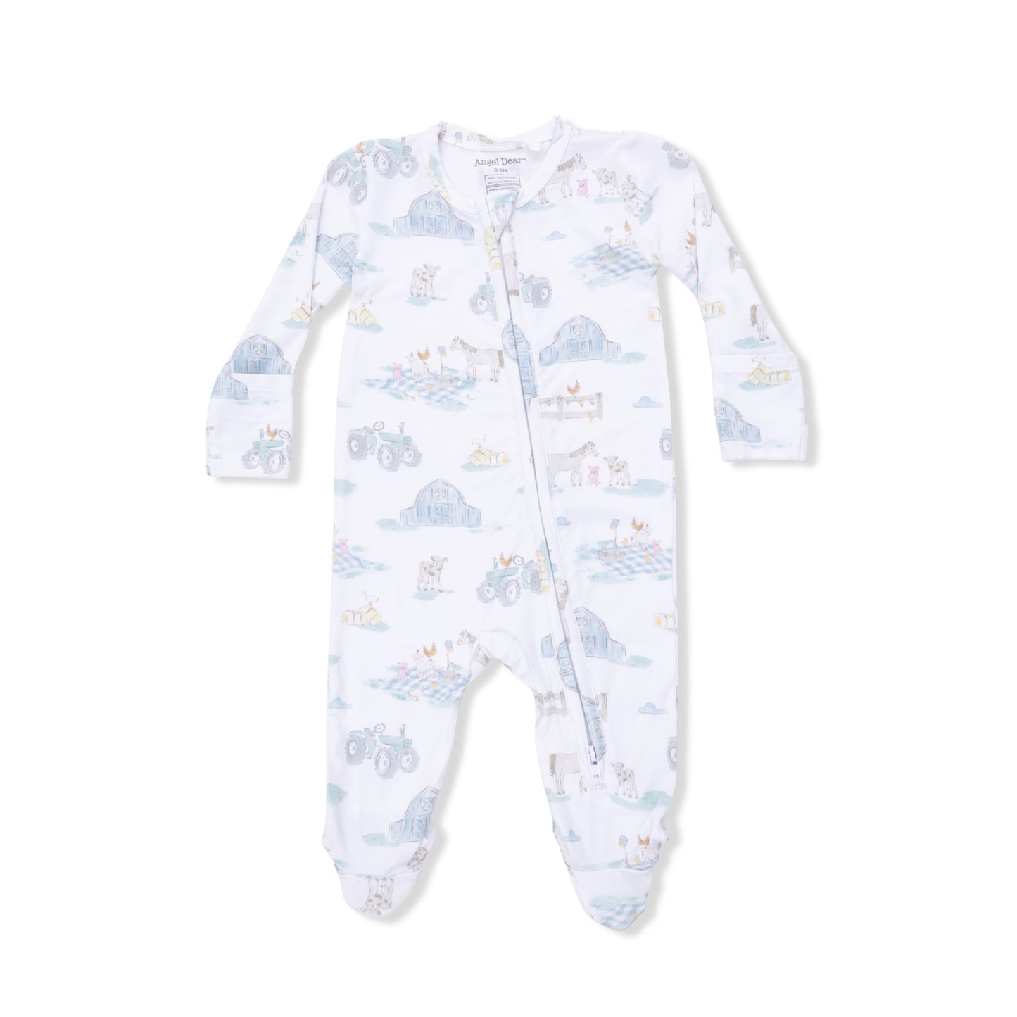 Farm Animal Party 2 Way Zipper Romper