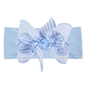 Beyond Creation Bow- Seersucker Headband