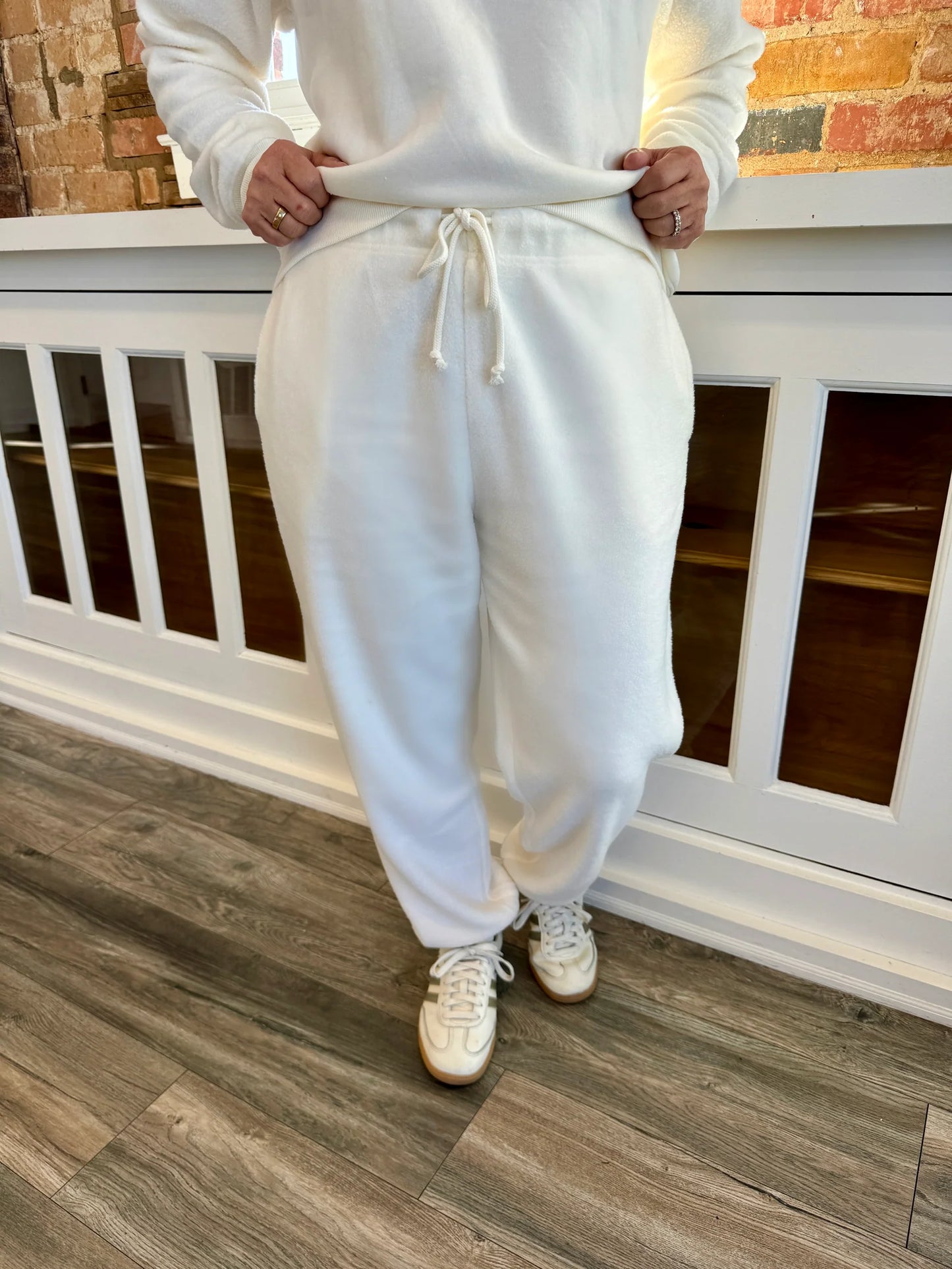 Unwind Reverse Fleece Jogger - Sea Salt