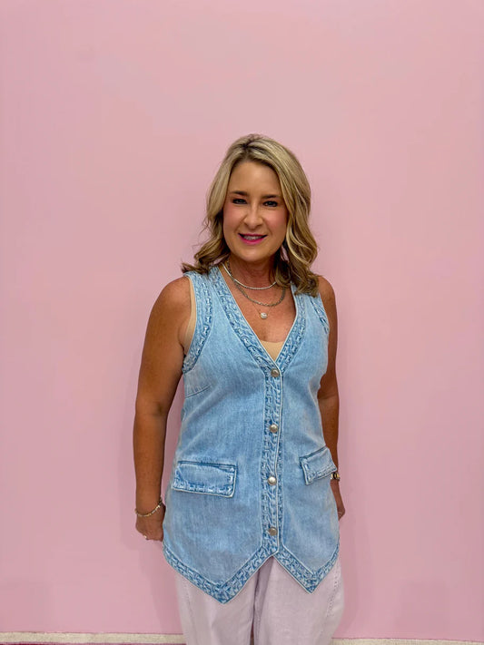 Wyatt Vest Twister Blue Show Me Your Mumu