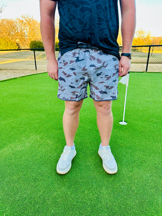 Swim Trunk- Jumbo Topo Desert Camo