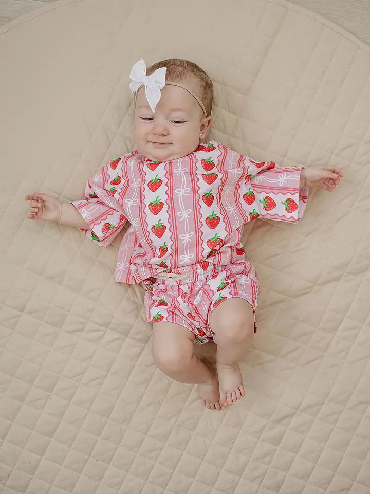 Shorts Set- Strawberry