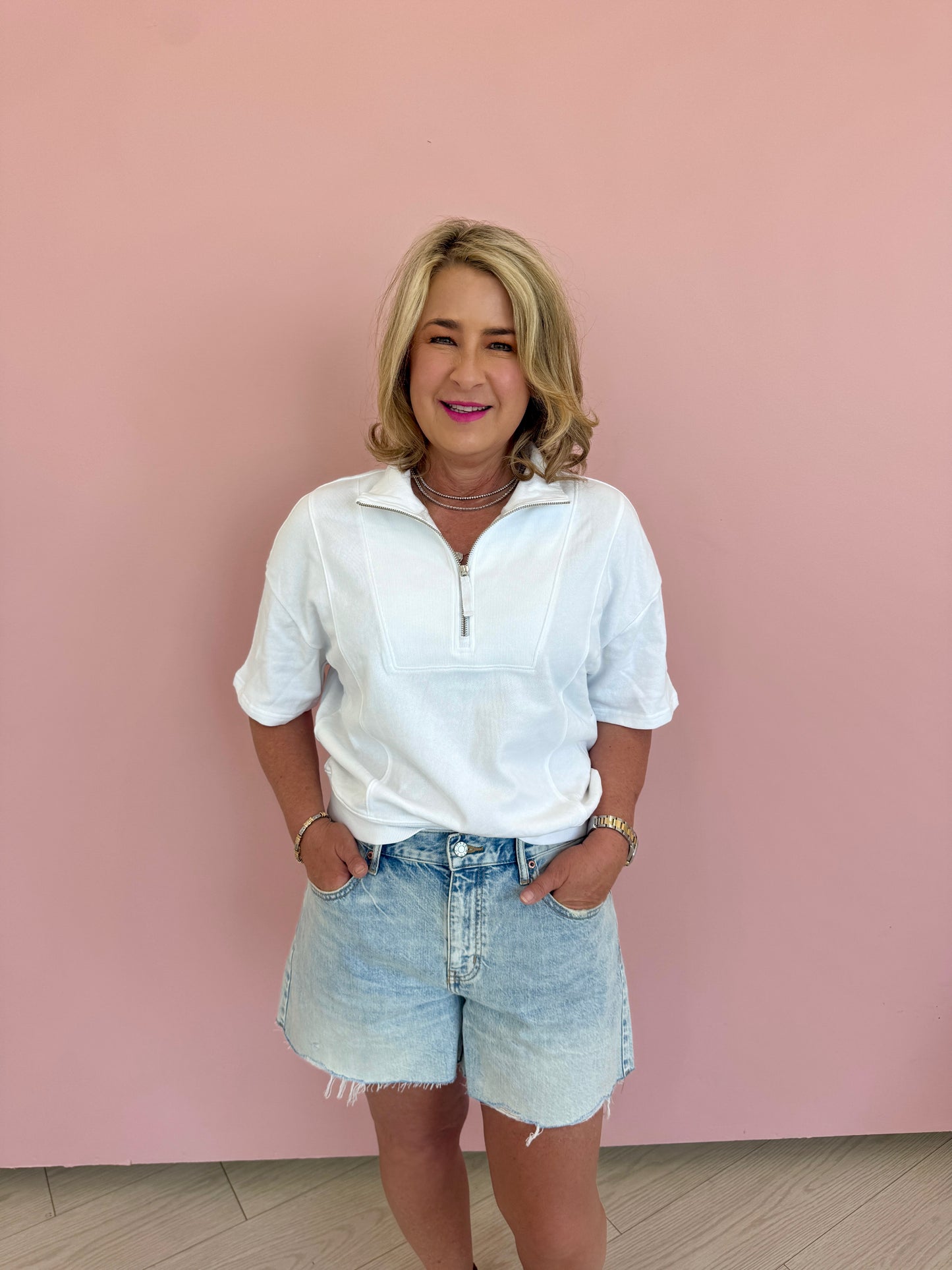 Crossroads Mid Rise Short in Instinct Vintage