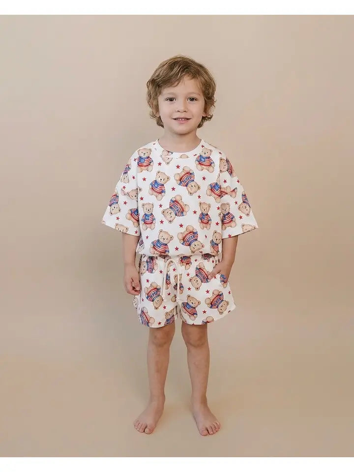Shorts Set- American Bear
