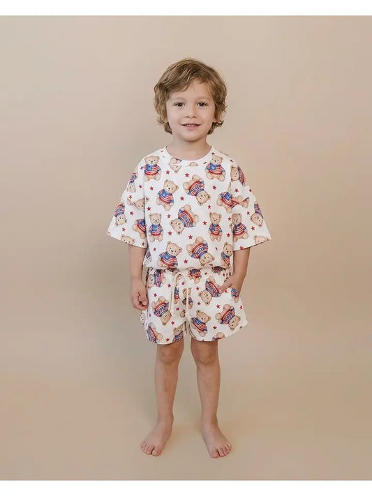 Shorts Set- American Bear