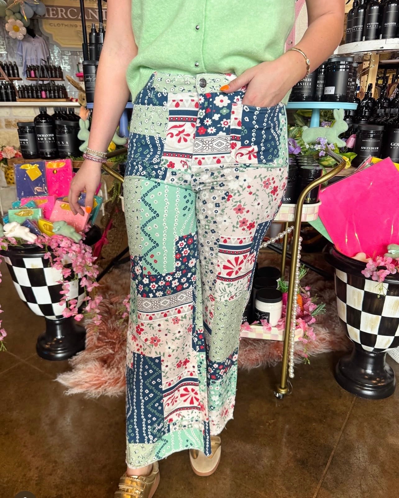Americana Patchwork Pant