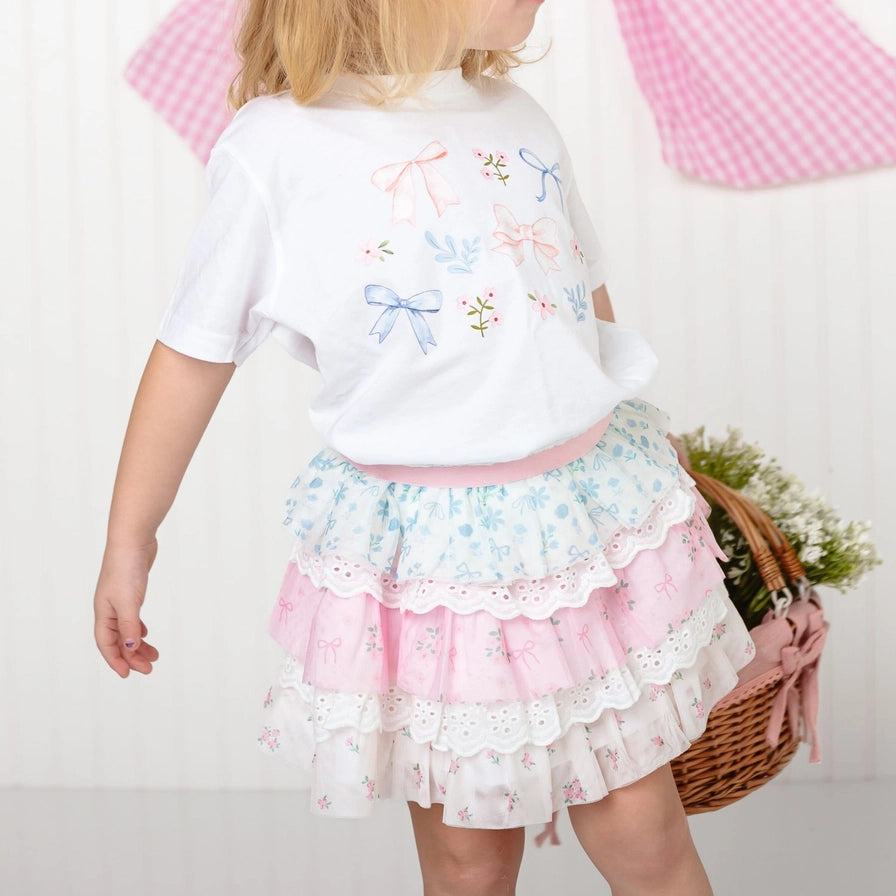 Floral & Lace Tiered Tutu