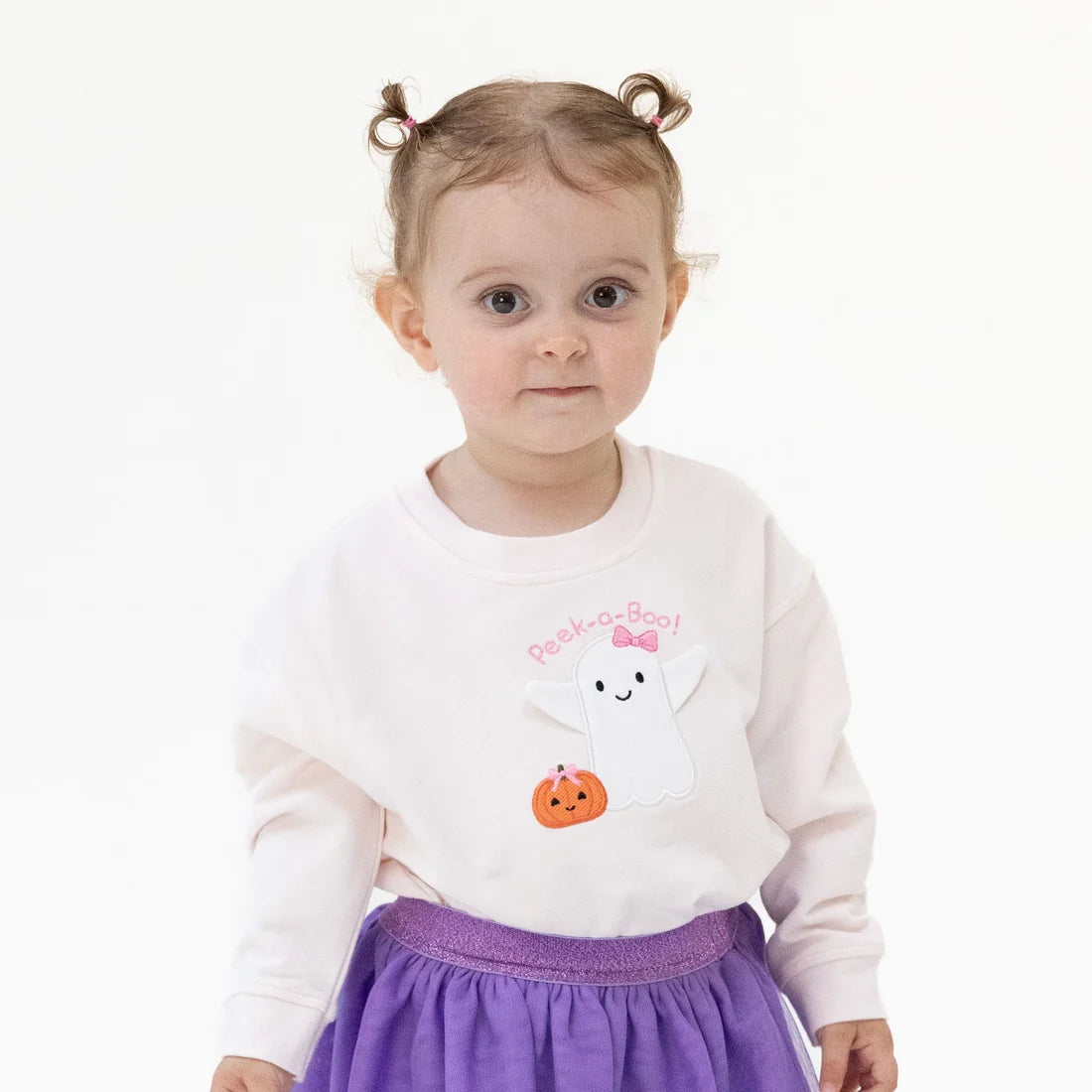 Ghosts  Pink Drop Sleeve Sweatshirt