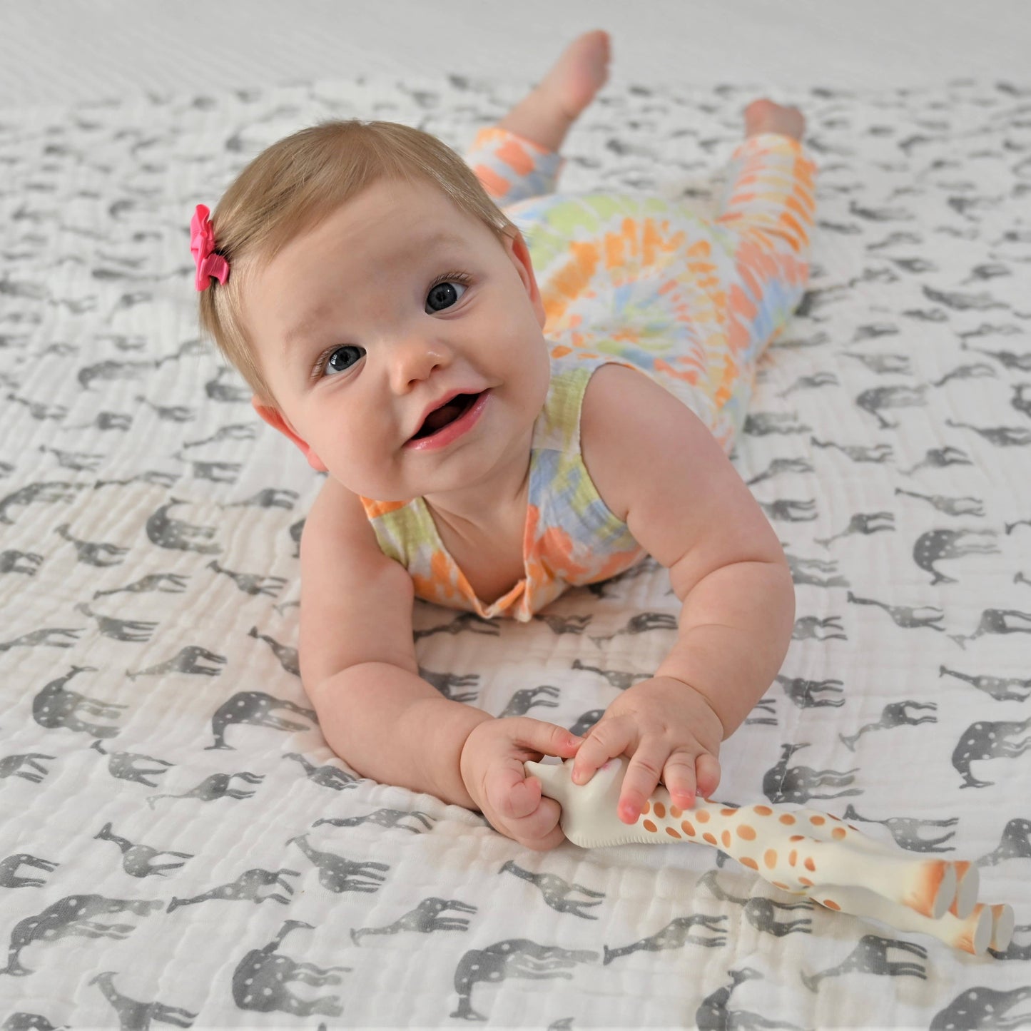 Giraffing Around - Baby Muslin Quilt