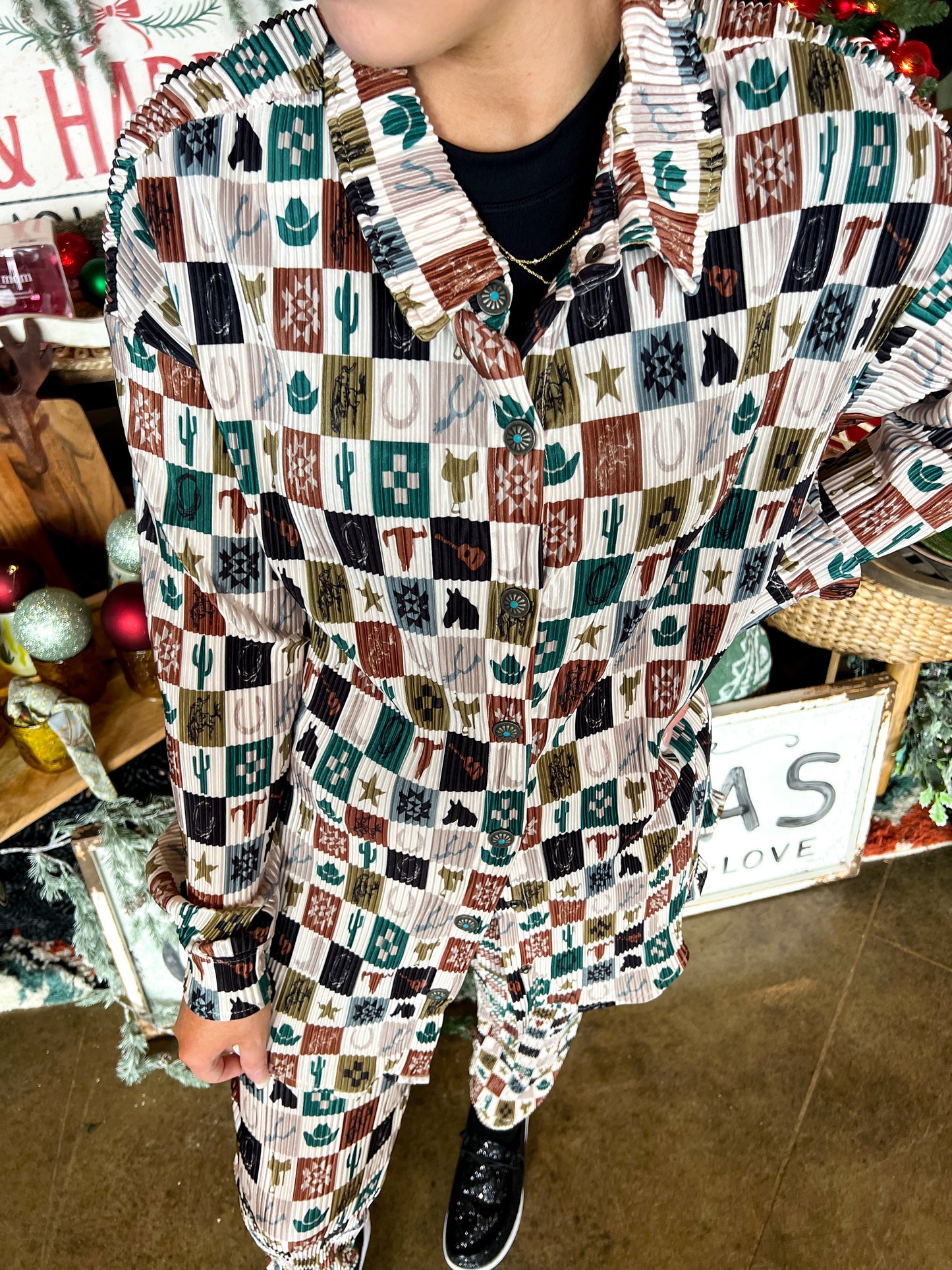 Checkered Button Down