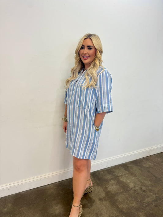 Stella Denim Striped Dress