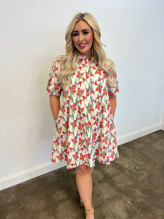 Iris Floral Dress