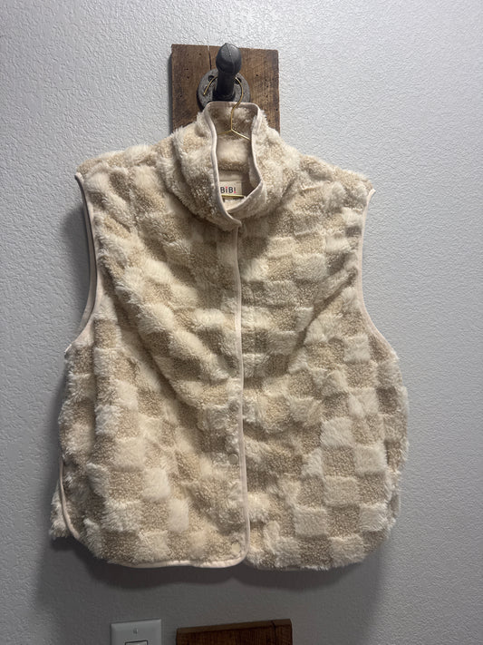 Checker Sherpa Vest