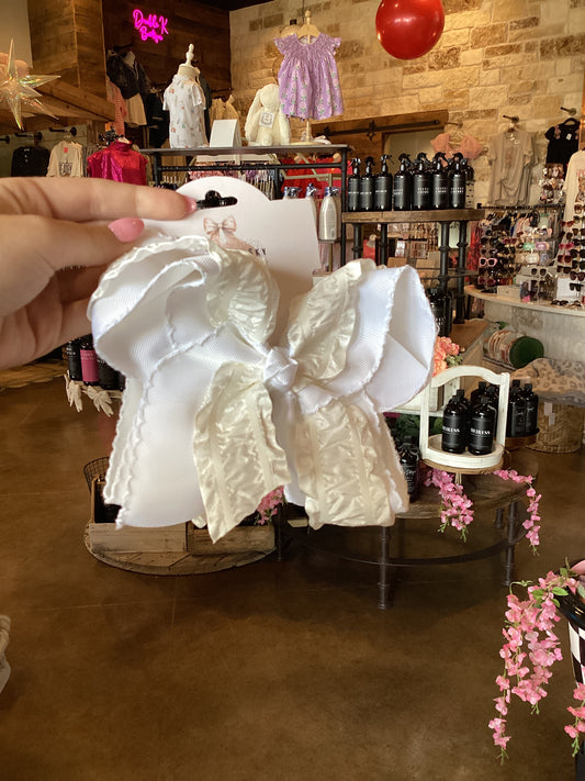 Ivory Lace Bow