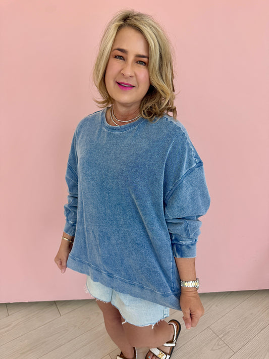 Knit Denim Modern Weekender