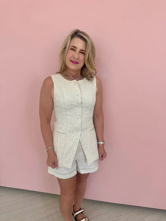 Eyelet Vest