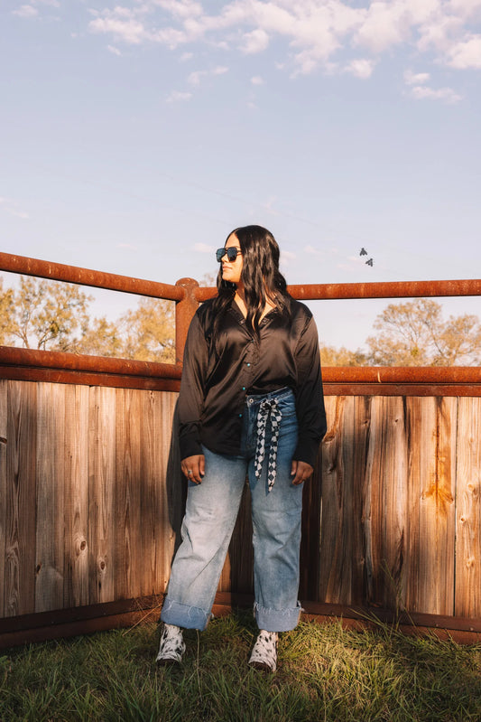 Satin Black Longsleeve