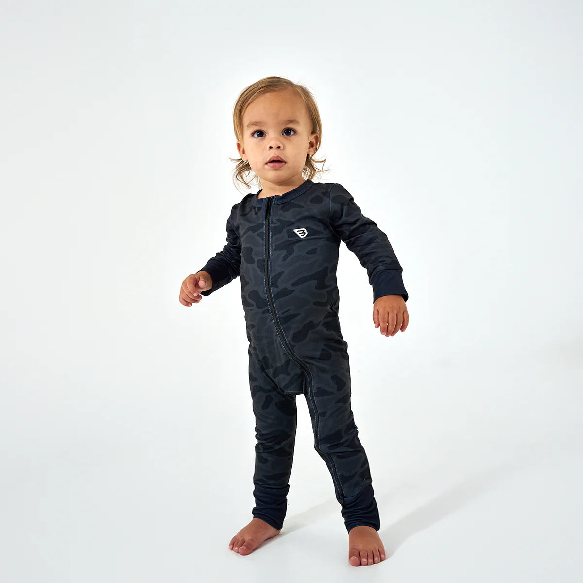 Baby Zip Up - Black Camo