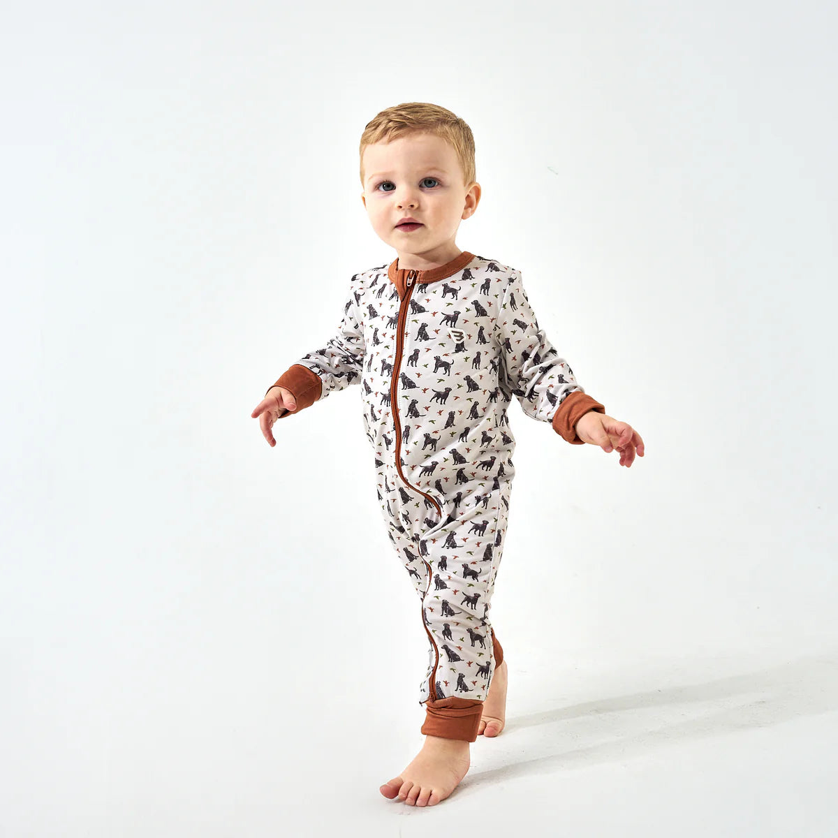 Baby Zip Up - Ducks And Dogs