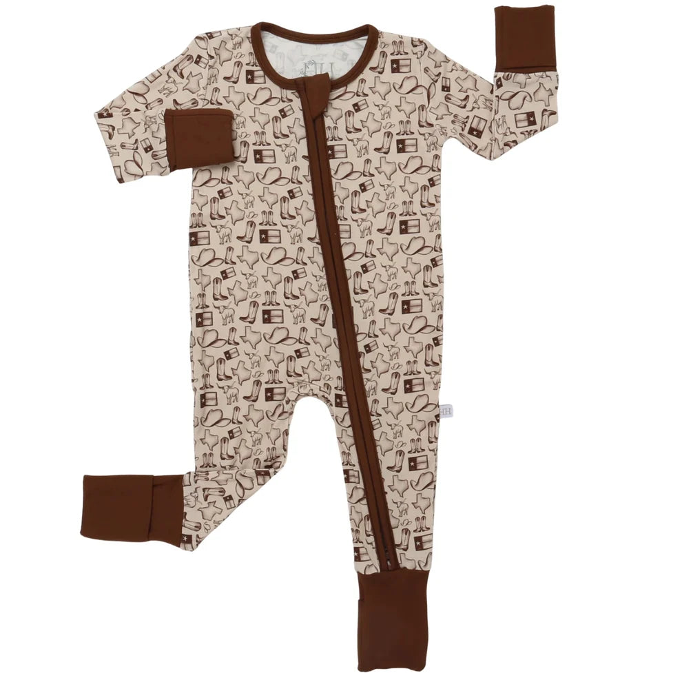 Boys Wild West Zipper Romper