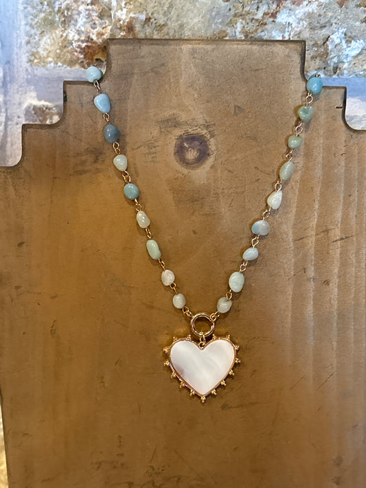 Shell Heart Pendant