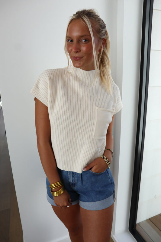 Mollie Mock Neck Top