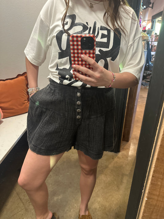 Black Filly Flair Shorts