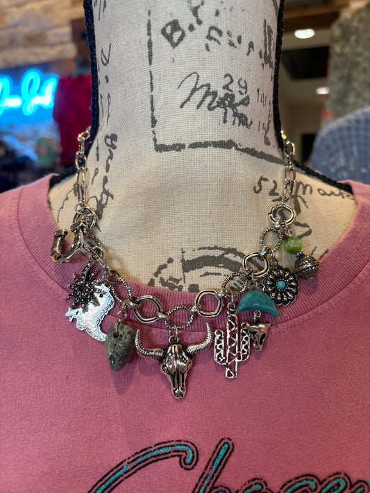 Wild West charm necklace