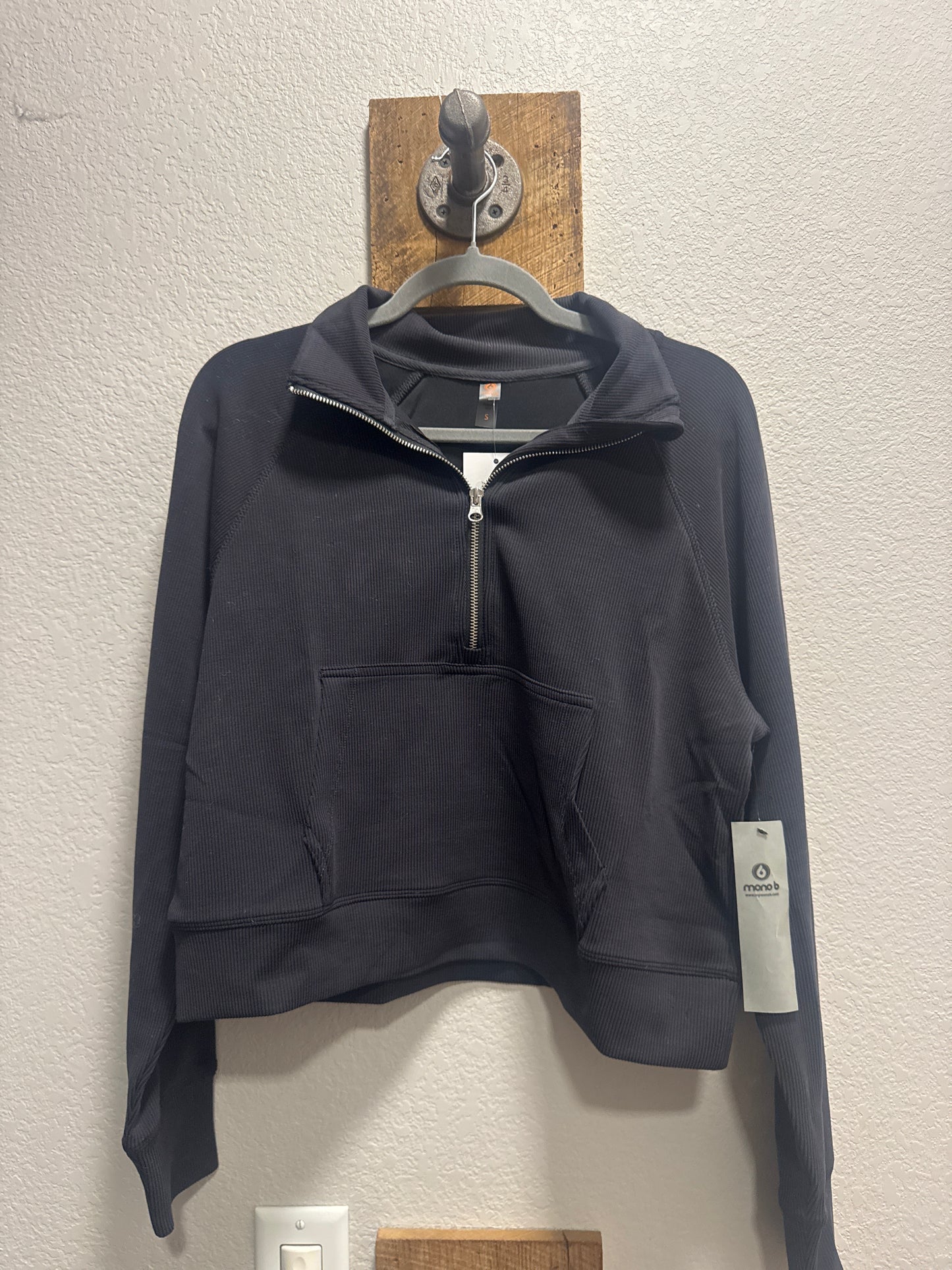 Luxe Rib Half Zip Sweatshirt
