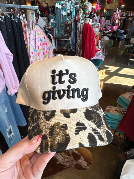 its Giving Trucker Hat
