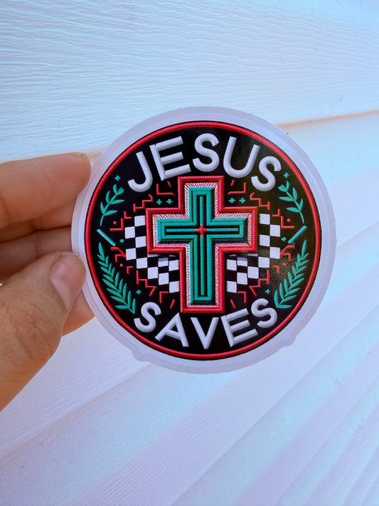Jesus Saves Sticker