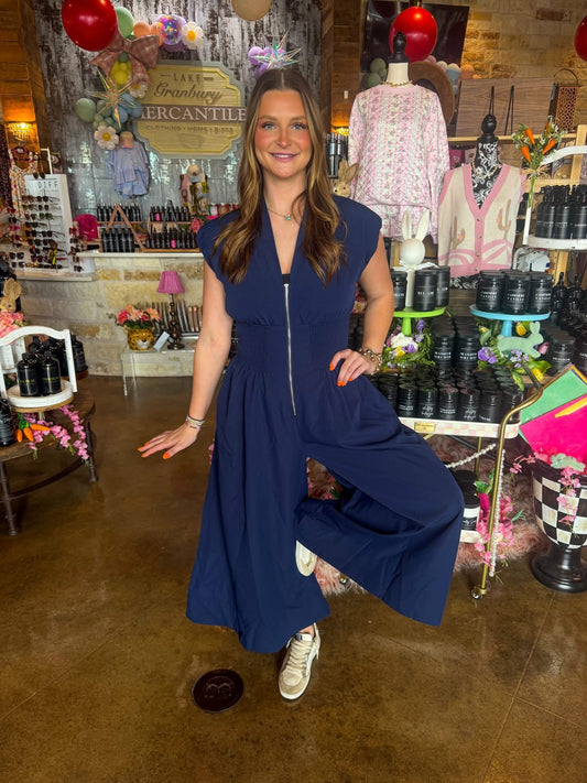 Navy Jumpsuit