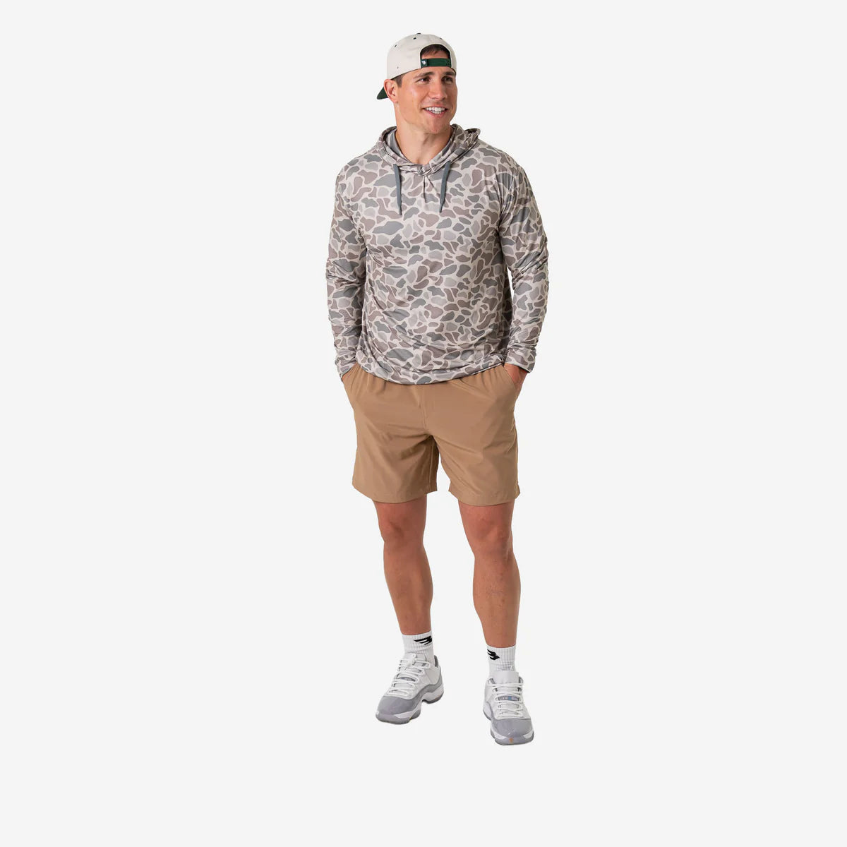 Everyday Short - Desert Tan - Flying Ducks Green Pocket