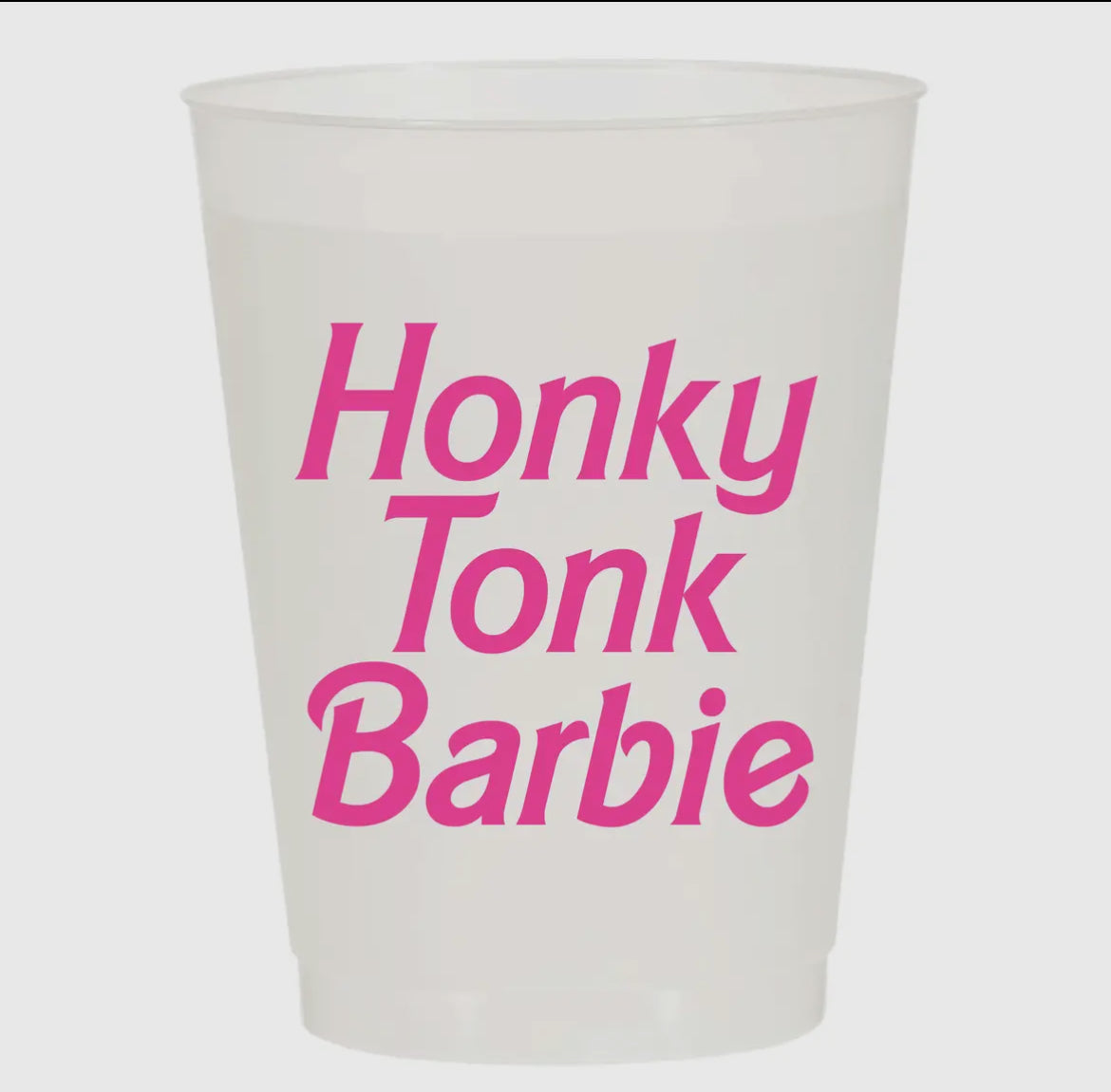 Honky Tonk Barbie cups