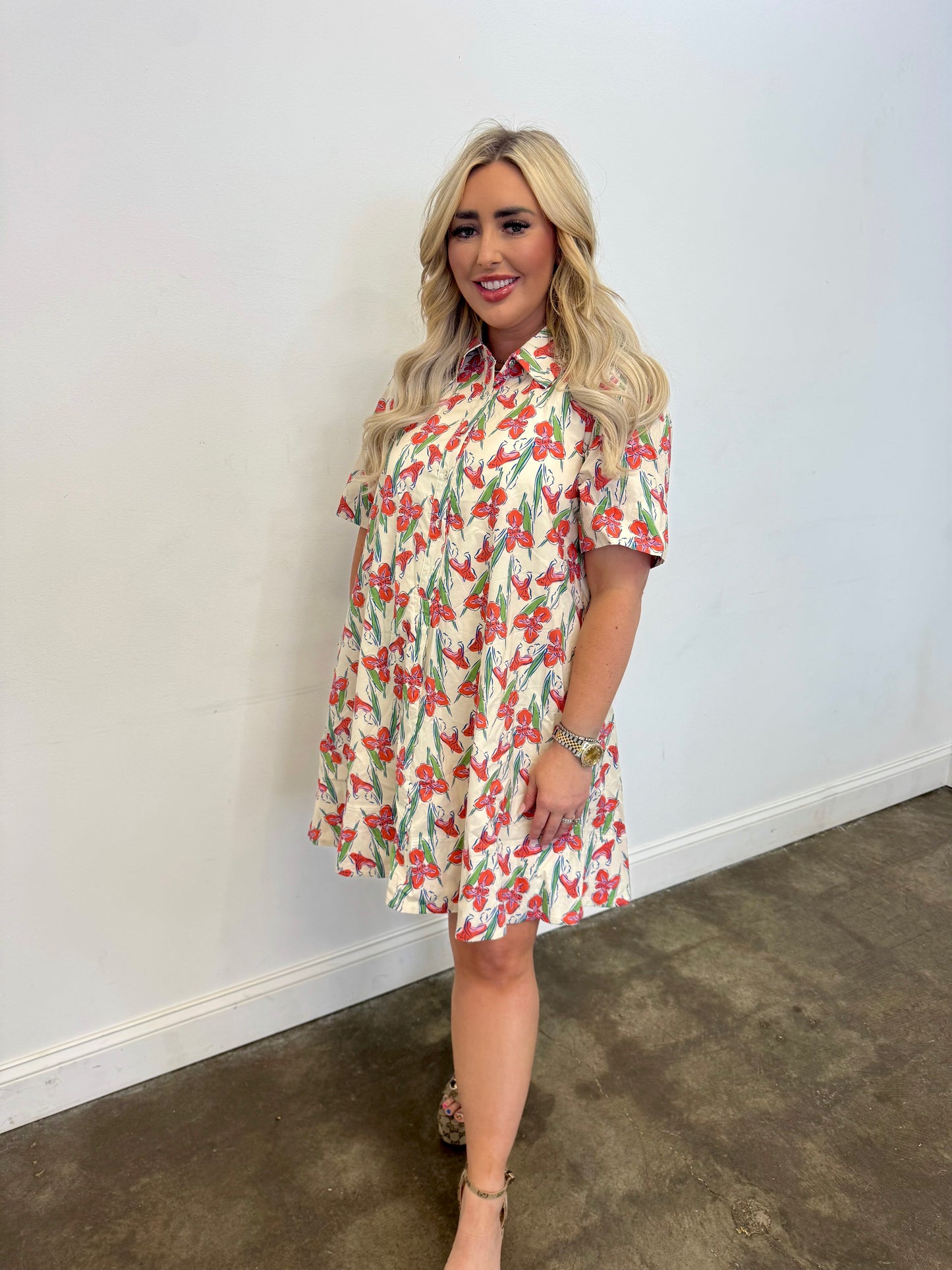 Iris Floral Dress