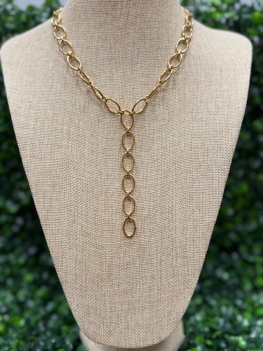 Everlast Gold Loop Necklace | Tarnish-Free & Water Resistant