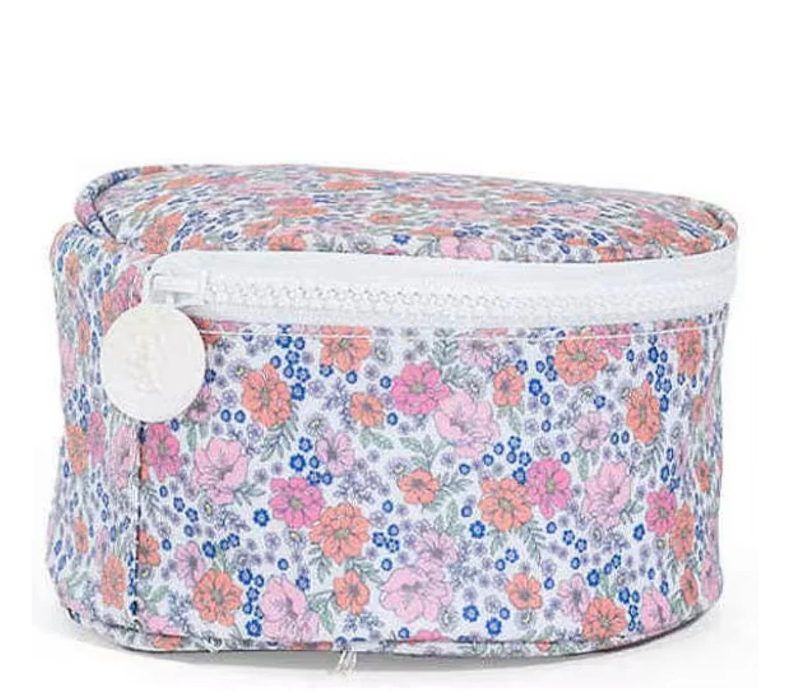 Jewelry Round Case- Garden Floral