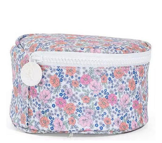 Jewelry Round Case- Garden Floral