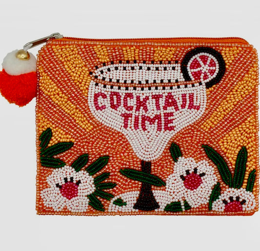 Cocktail time beaded bag