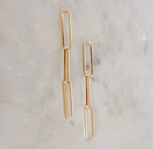 Paperclip earrings
