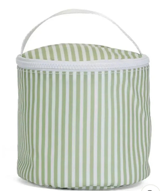 Snack Bag- Stripe Sage