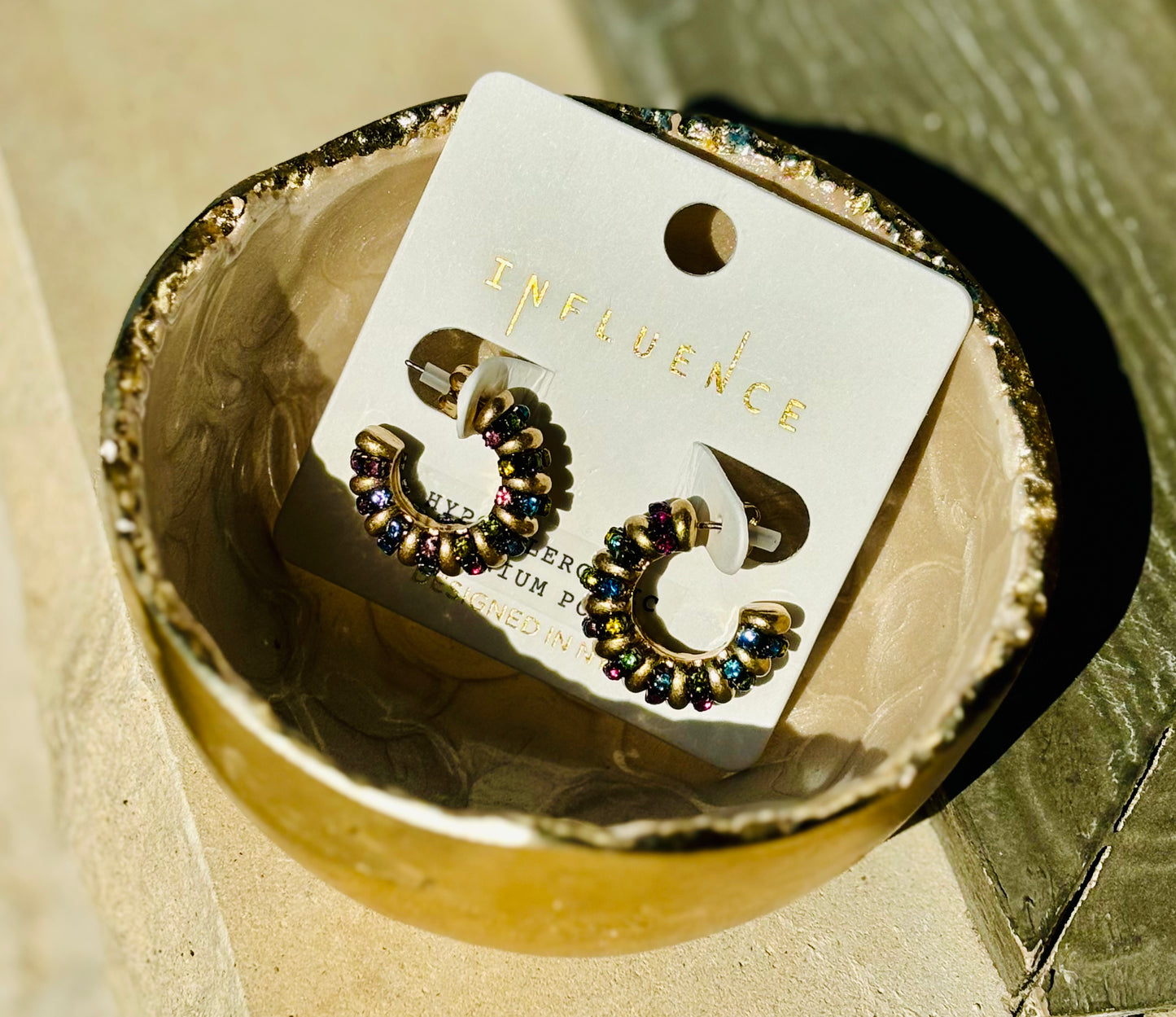 Rhinestone hoops