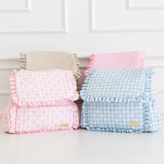 Ruffled Nylon Diaper Bag ( Multiple Colors)