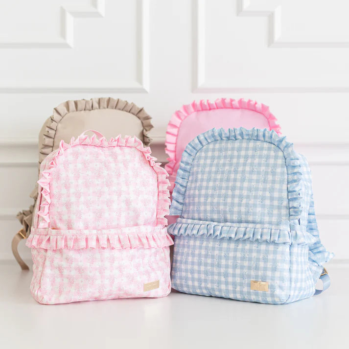 Ruffled Nylon Backpack ( Multiple Colors)