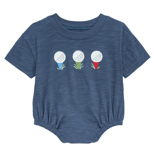 Boy golf tshirt bubble navy