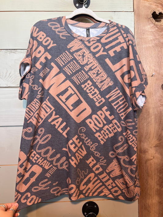 Western Lingo Top