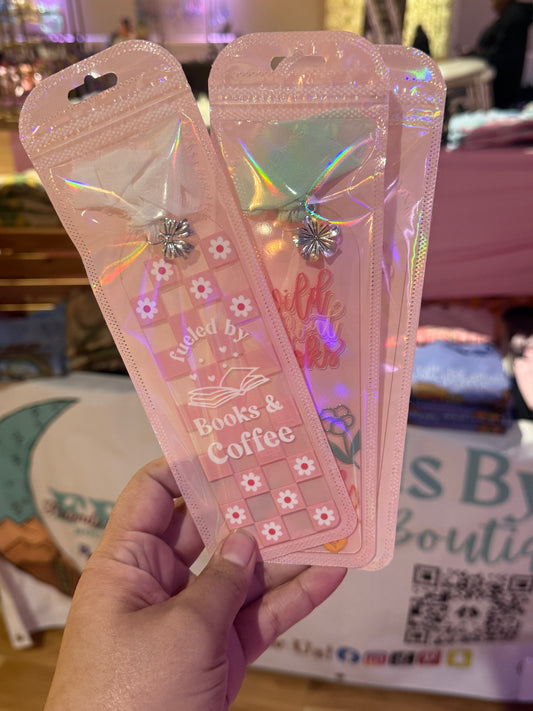 Acrylic Bookmarks With Charm