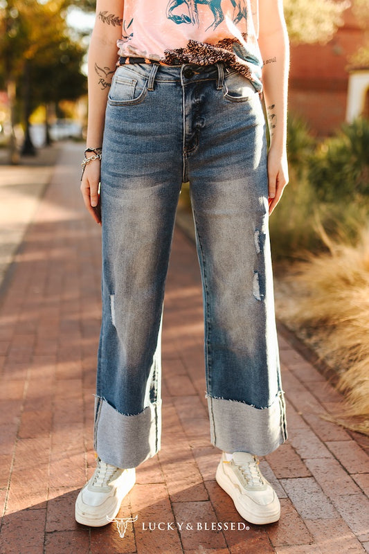 LB High Rise Crop Jeans