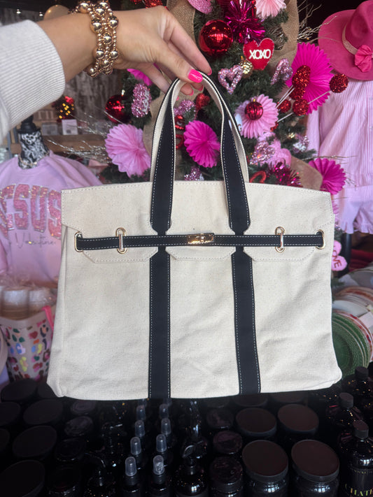 The Luxe Signature Tote- Short Handle